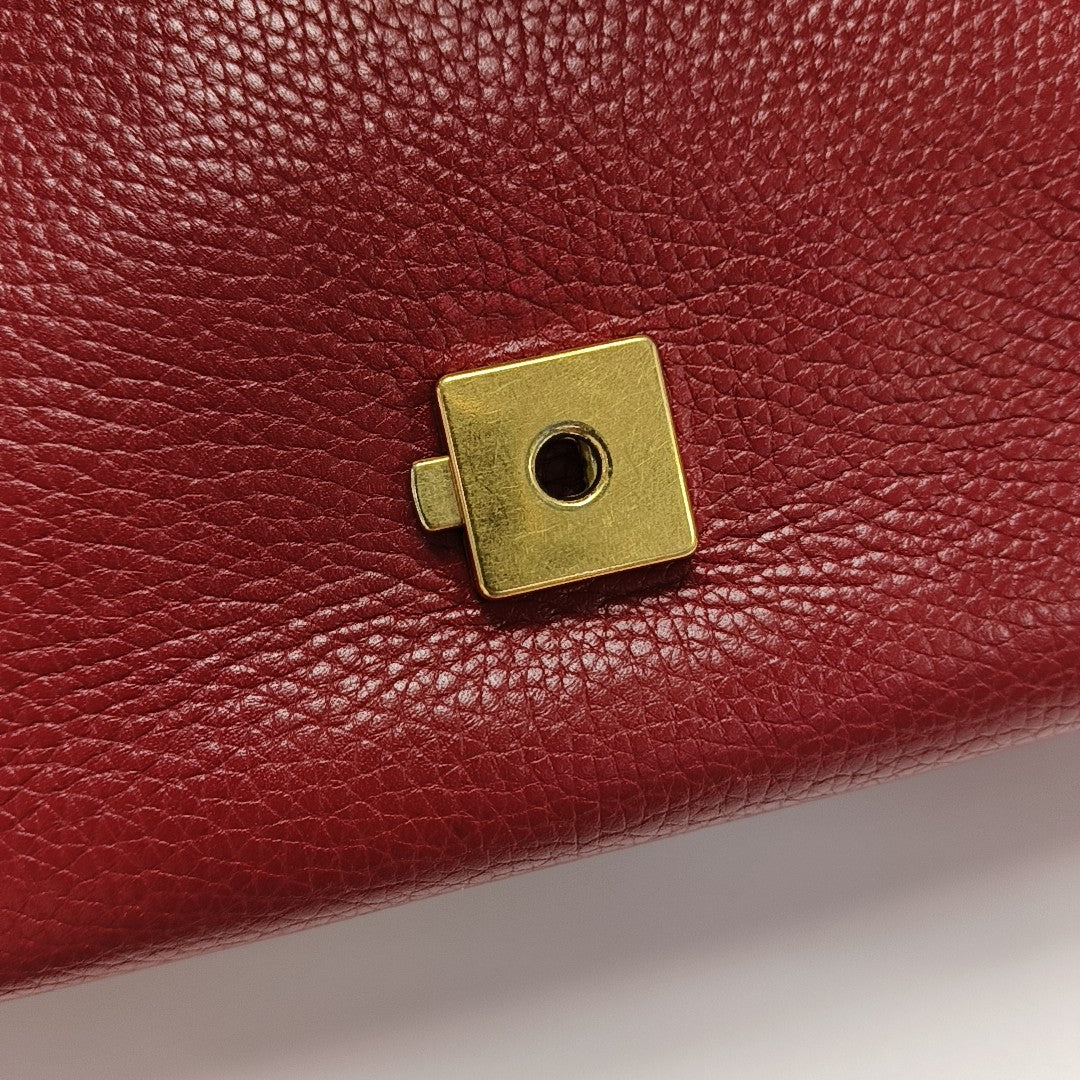 GG Marmont Medium Calfskin Red