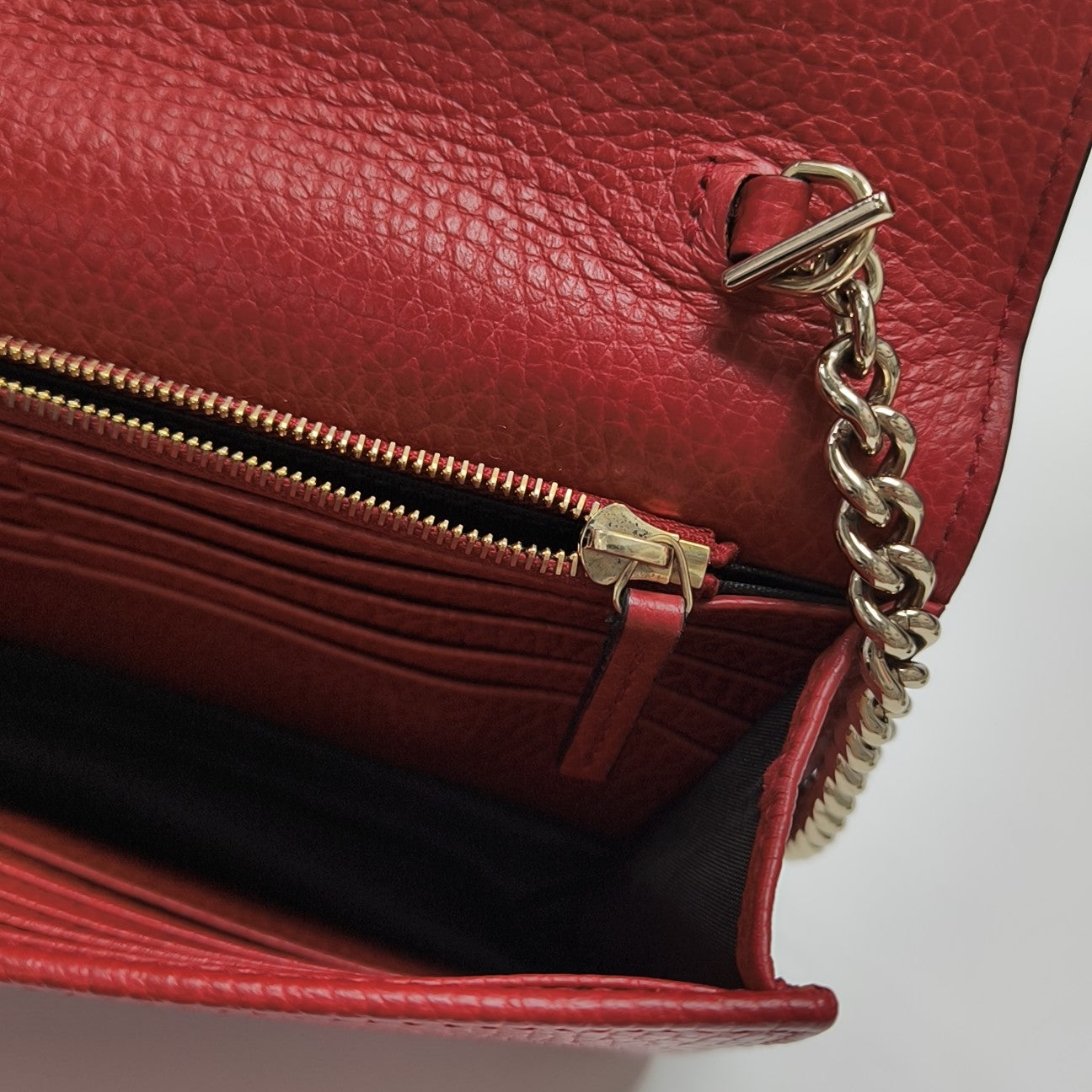 Calfskin Shoulder Bag Red