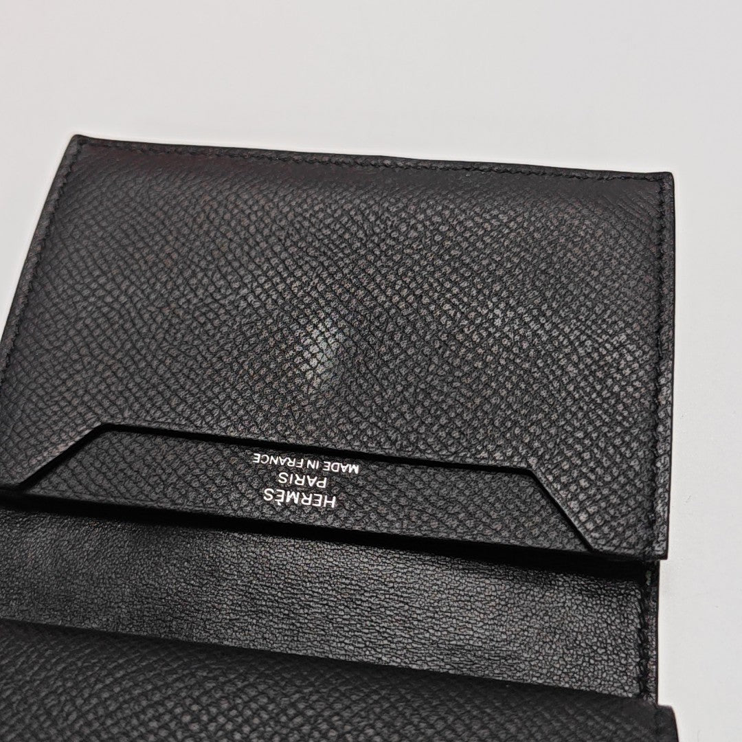 Bearn Mini Epsom Black Card Holder