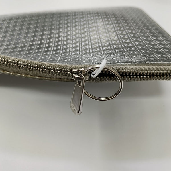 Patent Leather Clutch Silver