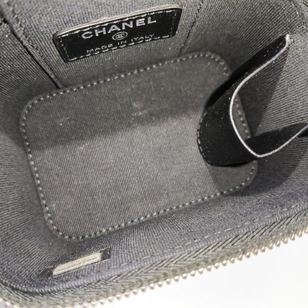 Quilted Grained Calfskin Black