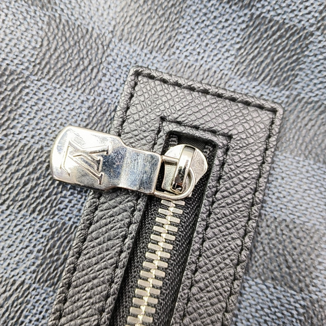 ZACK Damier Coated Canvas Blue