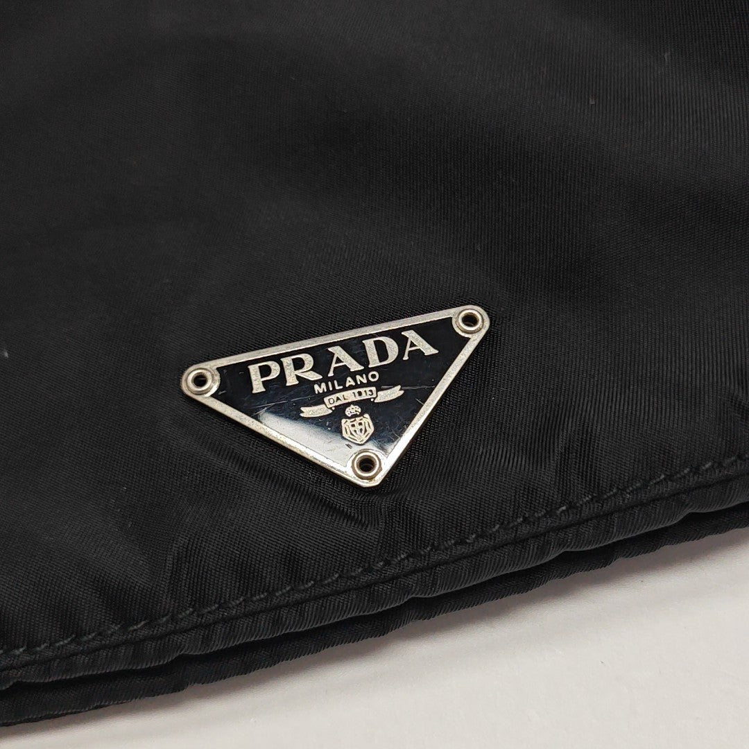 Nylon Shoulder Bag Black