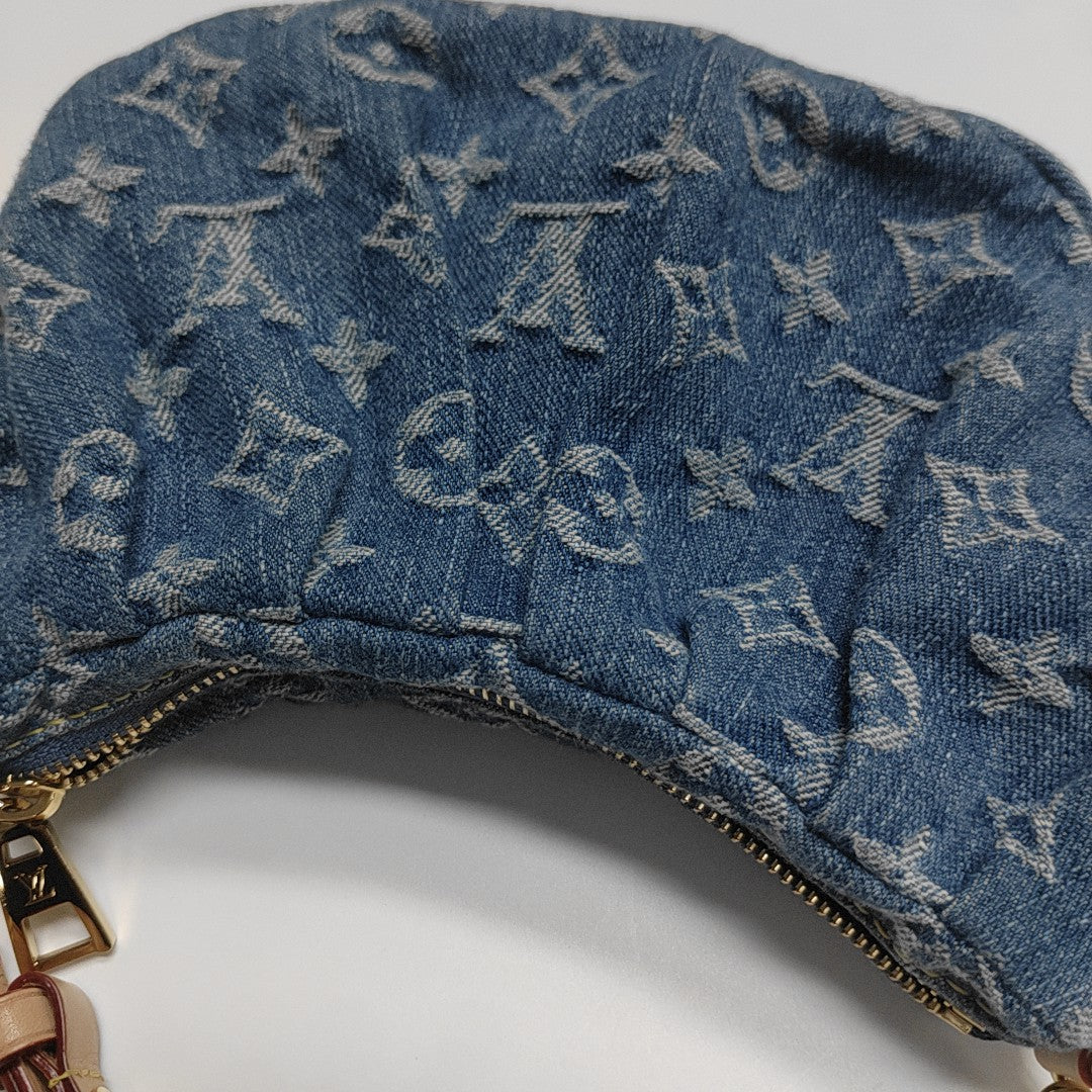 Pochette Valley Monogram Denim Blue