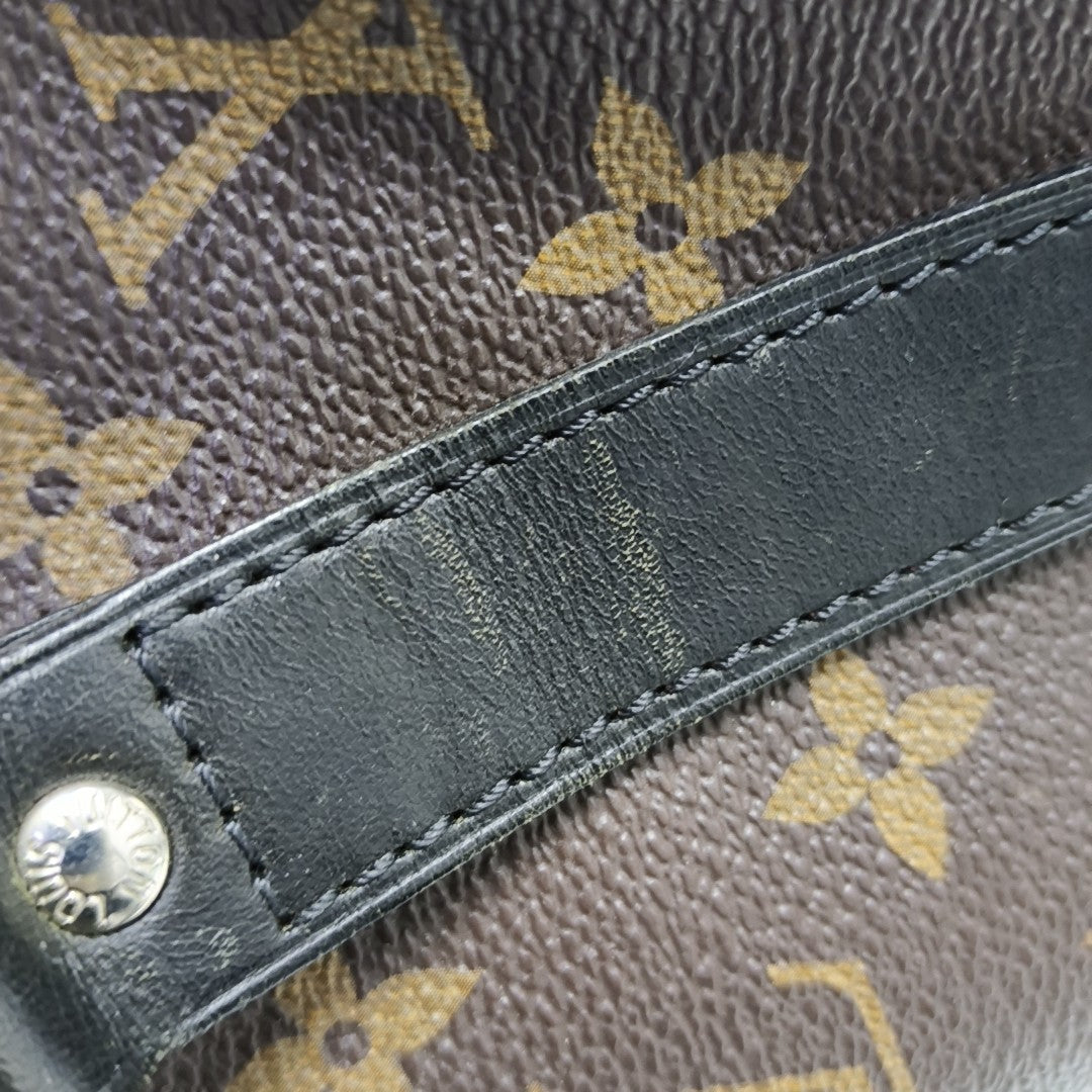 KEEPALL 45 Monogram Coated Canvas Brown
