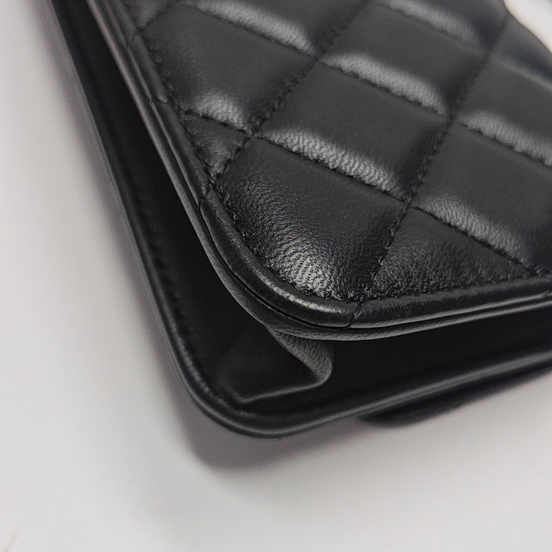 CLASSIC FLAP Mini Quilted Lambskin Black