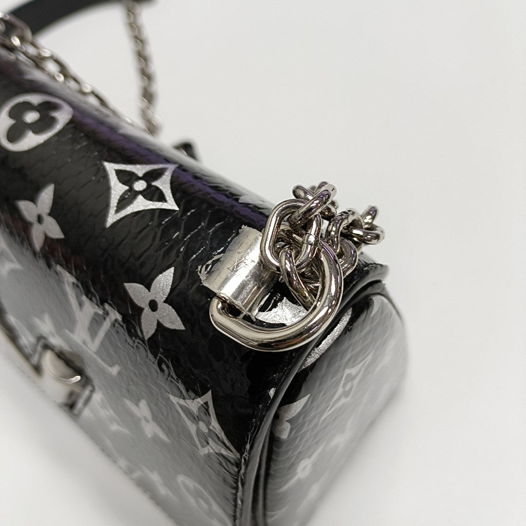 TWIST PM Monogram Python Black