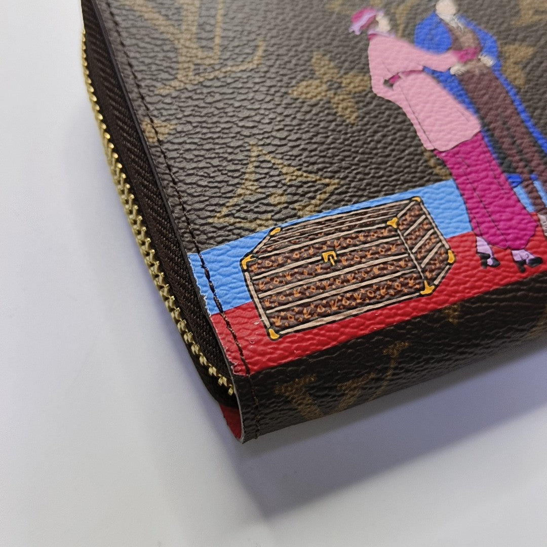 ZIPPY Monogram Coated Canvas Brown Wallet