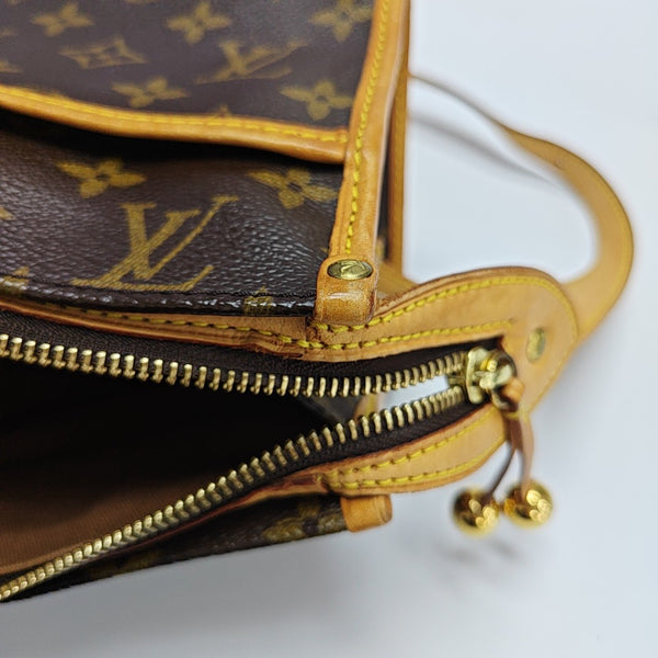 POPINCOURT Monogram Coated Canvas Brown
