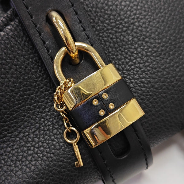 Aby Small Calfskin Black