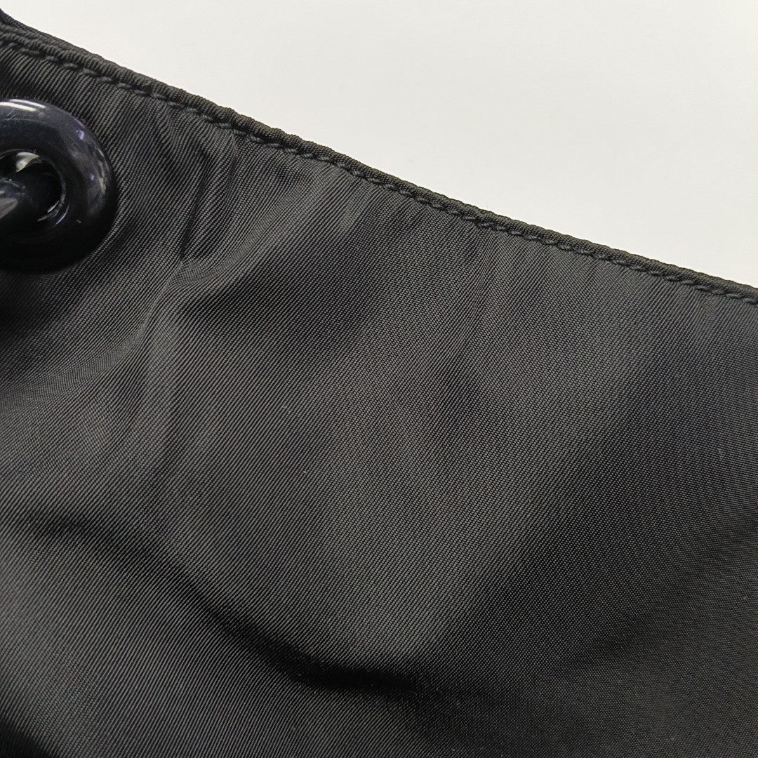 Nylon Shoulder Bag Black