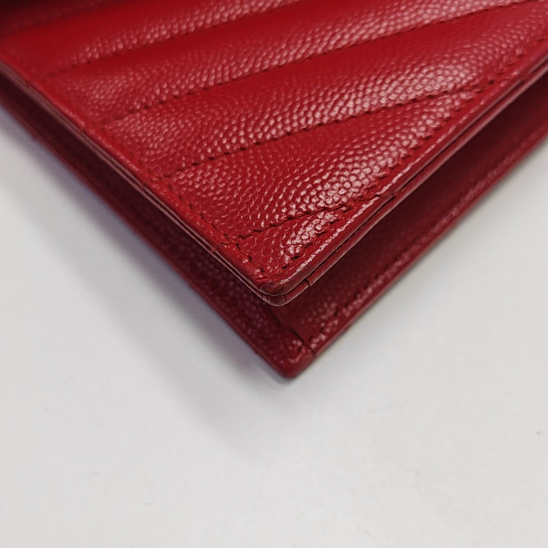 MONOGRAM WOC Chevron Calfskin Red