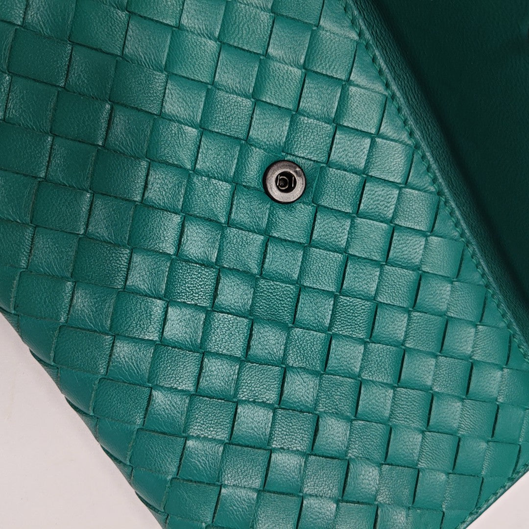 Lambskin Wallet Green