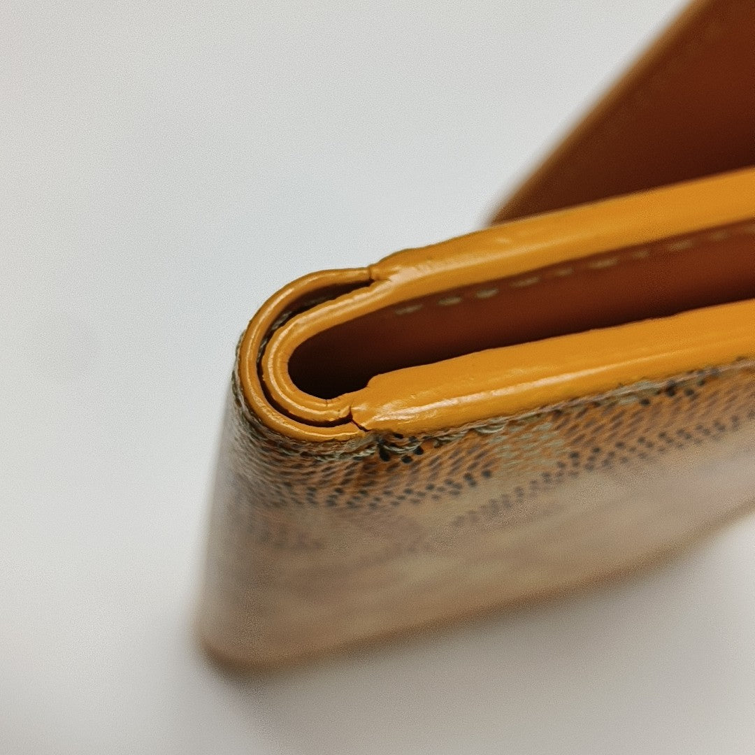 Saint-Marc Coated Canvas Yellow Wallet