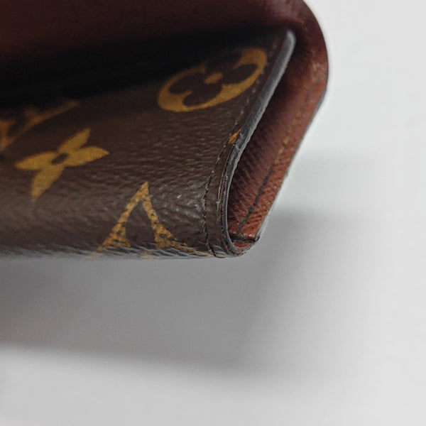 Monogram Coated Canvas Key Pouch Brown