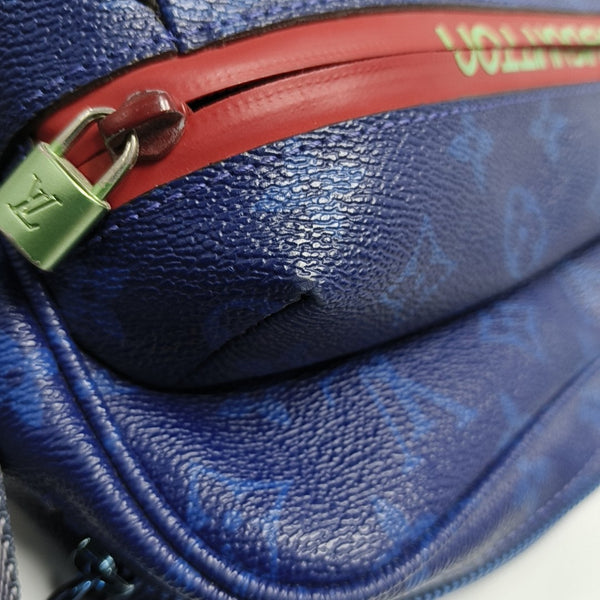 OUTDOOR Monogram Coated Canvas Blue