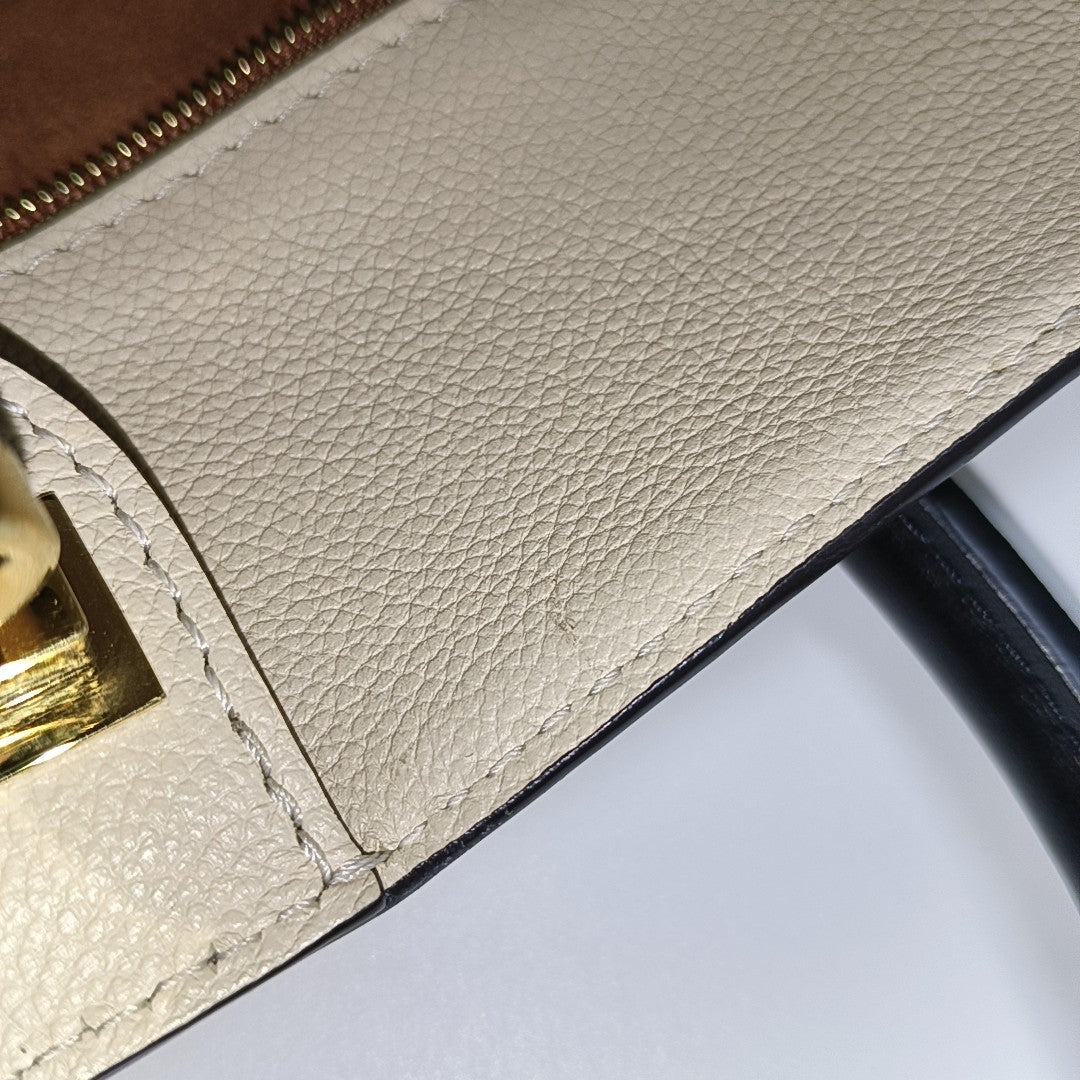 ON MY SIDE MM Monogram Calfskin Brown