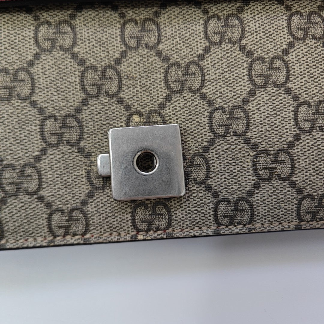 Dionysus Mini Monogram Coated Canvas Beige