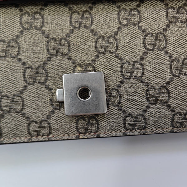 Dionysus Mini Monogram Coated Canvas Beige