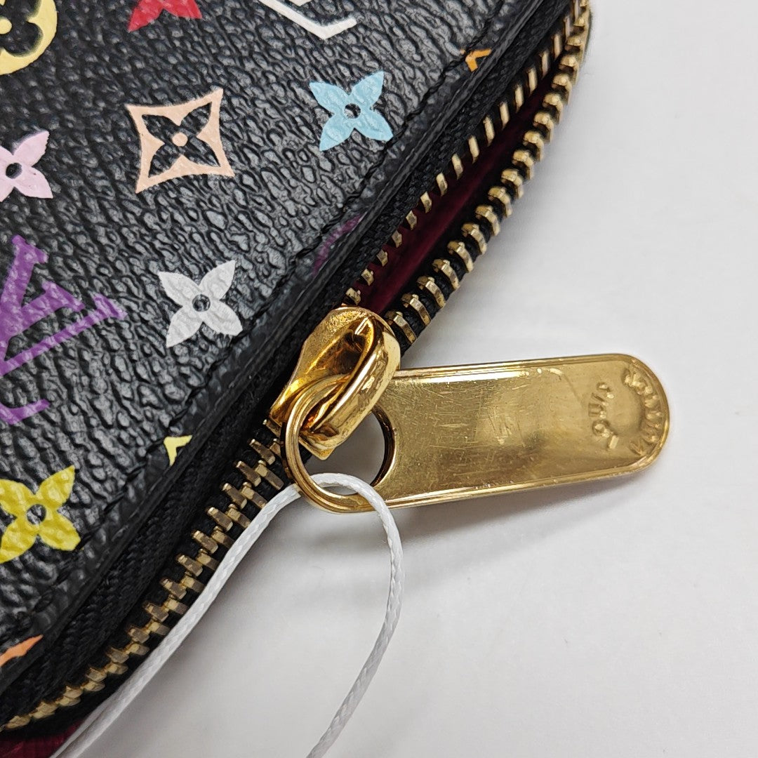 LV × TM ZIPPY Monogram Coated Canvas Black Wallet