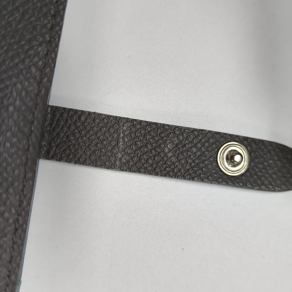 STRAP Calfskin Gray Card Holder