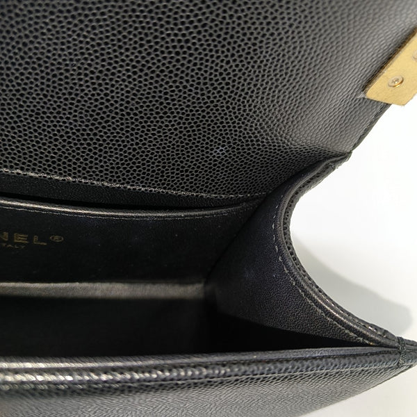 BOY CHANEL Mini Quilted Calfskin Black