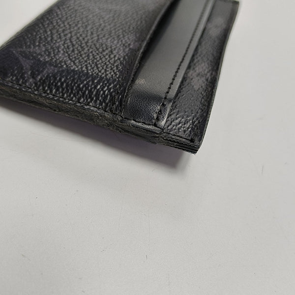 Monogram Coated Canvas Clutch Black