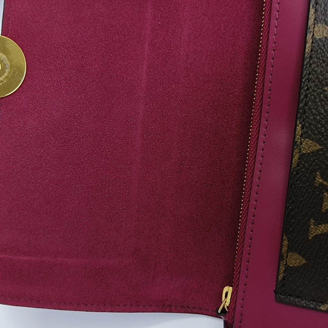 FLORE Monogram Coated Canvas Brown