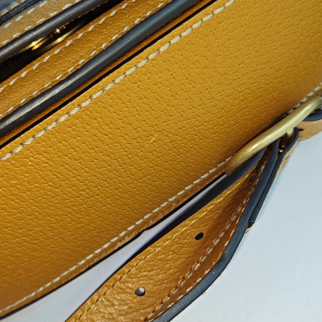 Disney X Gucci Small Monogram Coated Canvas Brown