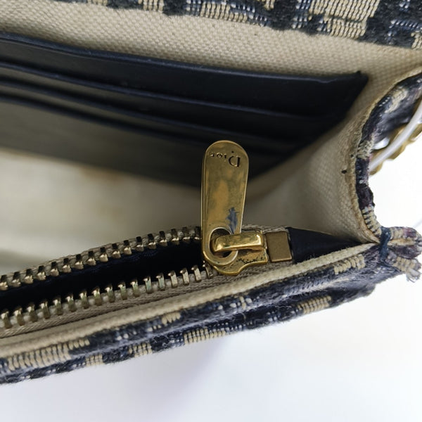 Saddle Mini Oblique Canvas Blue