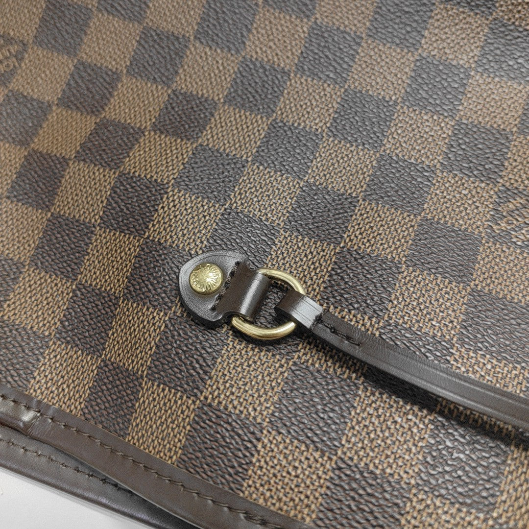 NEVERFULL GM Damier Ebene Coated Canvas Brown