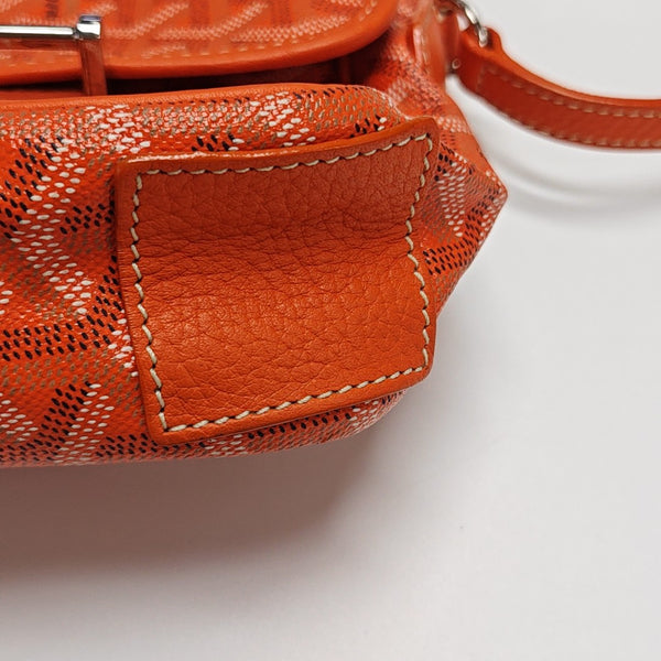 Coated Canvas Shoulder Bag Orange