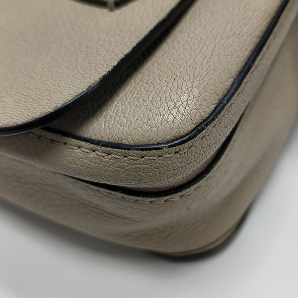 Square Stone Calfskin Beige
