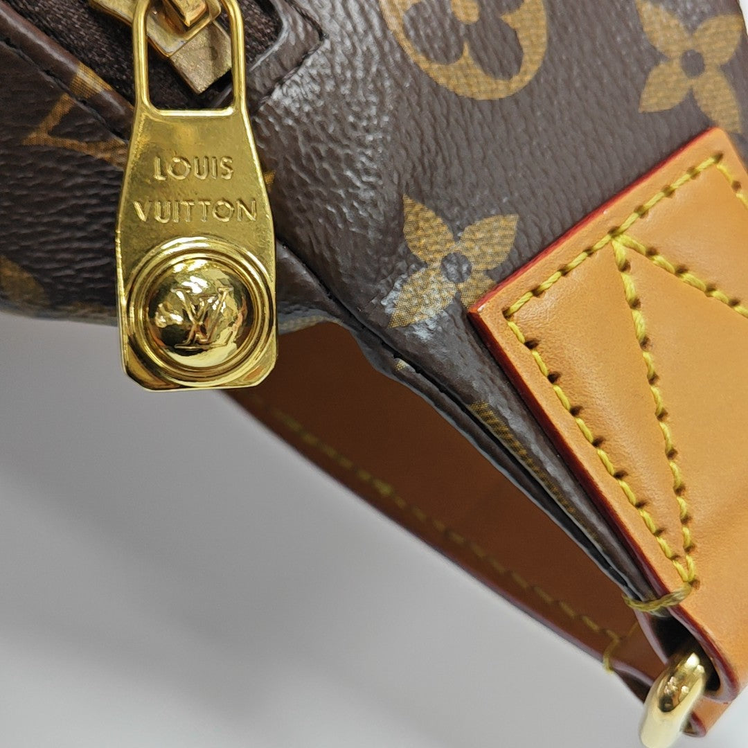 RUSH Monogram Coated Canvas Brown
