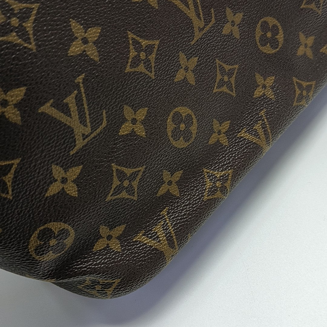 NEVERFULL MM Monogram Coated Canvas Brown