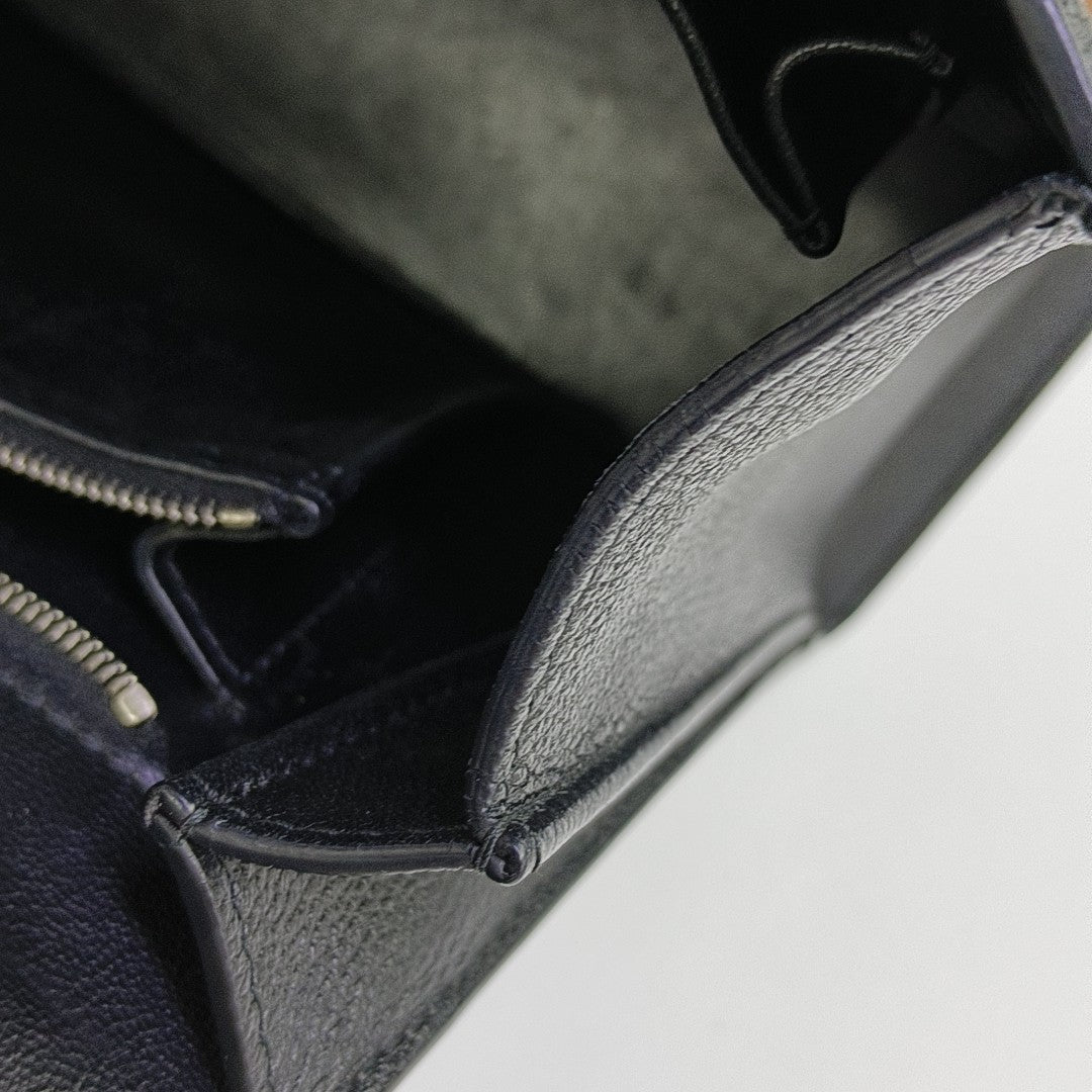 Hourglass Small Calfskin Black