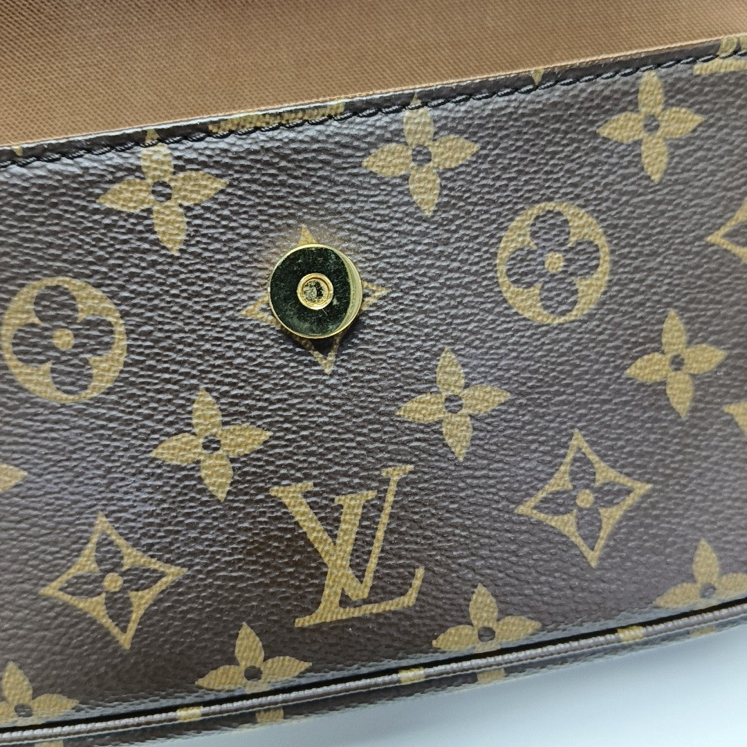 IVY Monogram Coated Canvas Brown