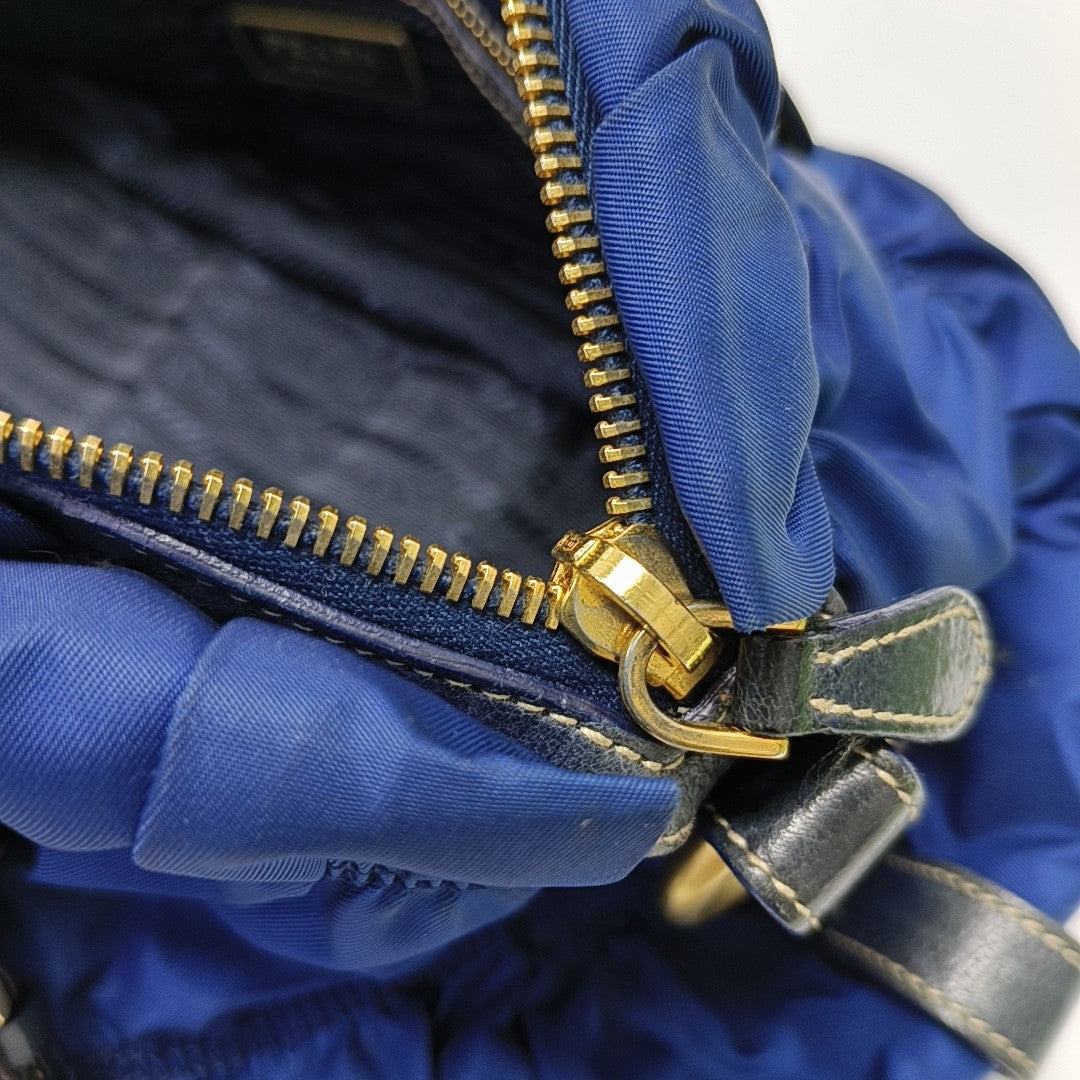 Gaufre Quilted Nylon Blue