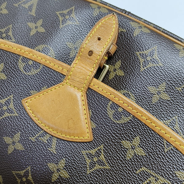 SOLOGNE PM Monogram Coated Canvas Brown