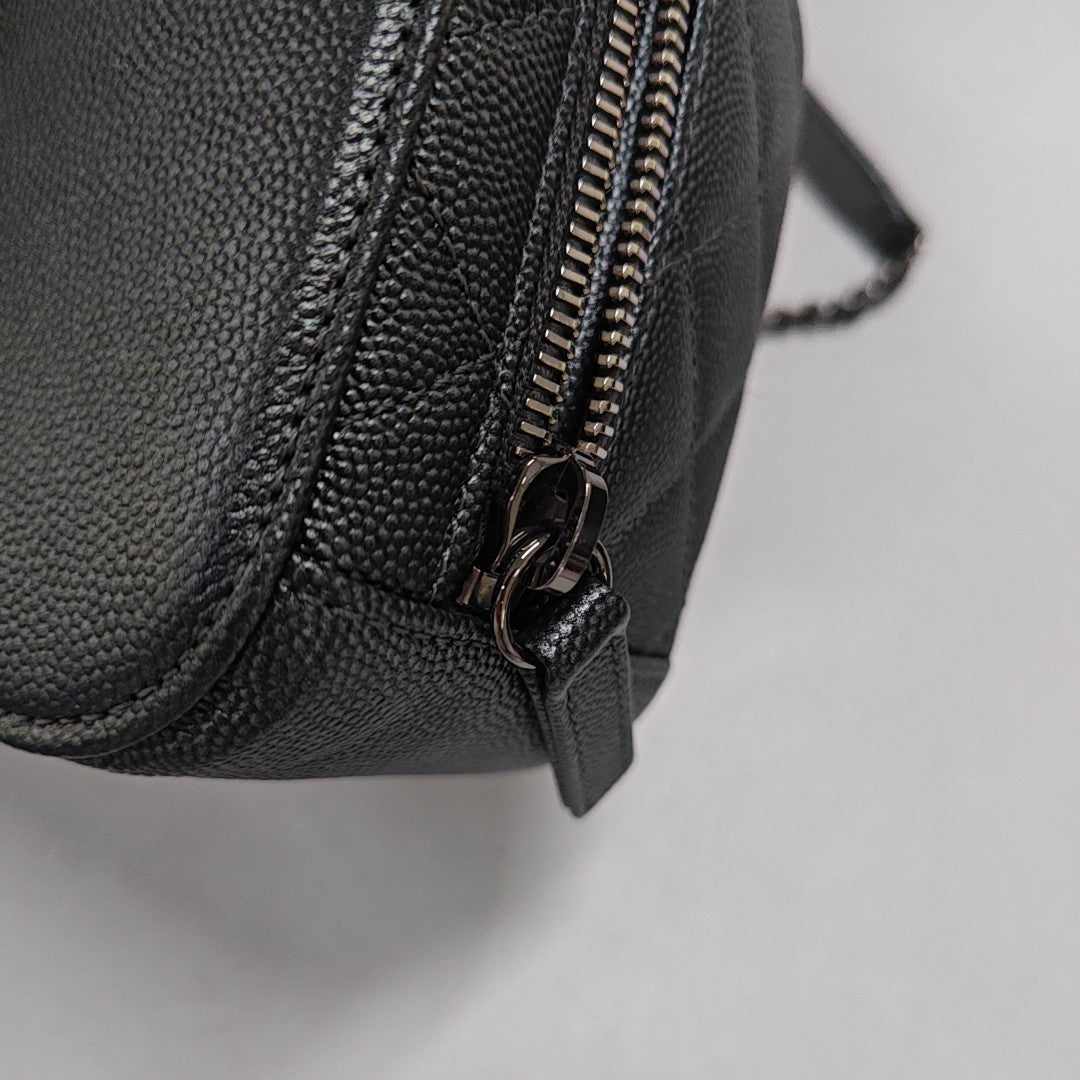 Quilted Grained Calfskin Gray