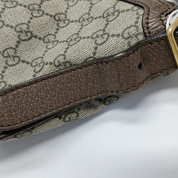 Ophidia Small Monogram Coated Canvas Beige