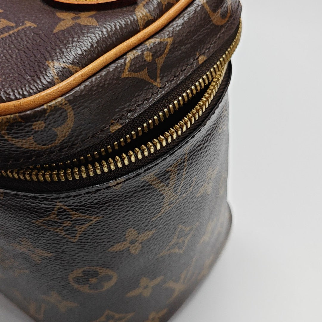 NICE BB Monogram Coated Canvas Brown
