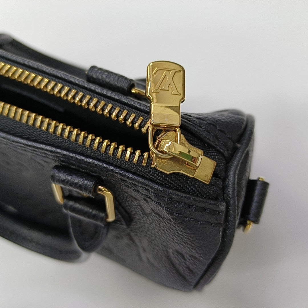 SPEEDY Nano Monogram Calfskin Black