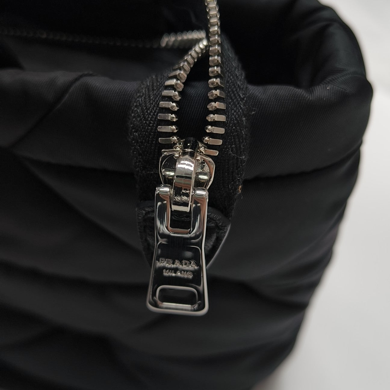 System Quilted Nylon Black