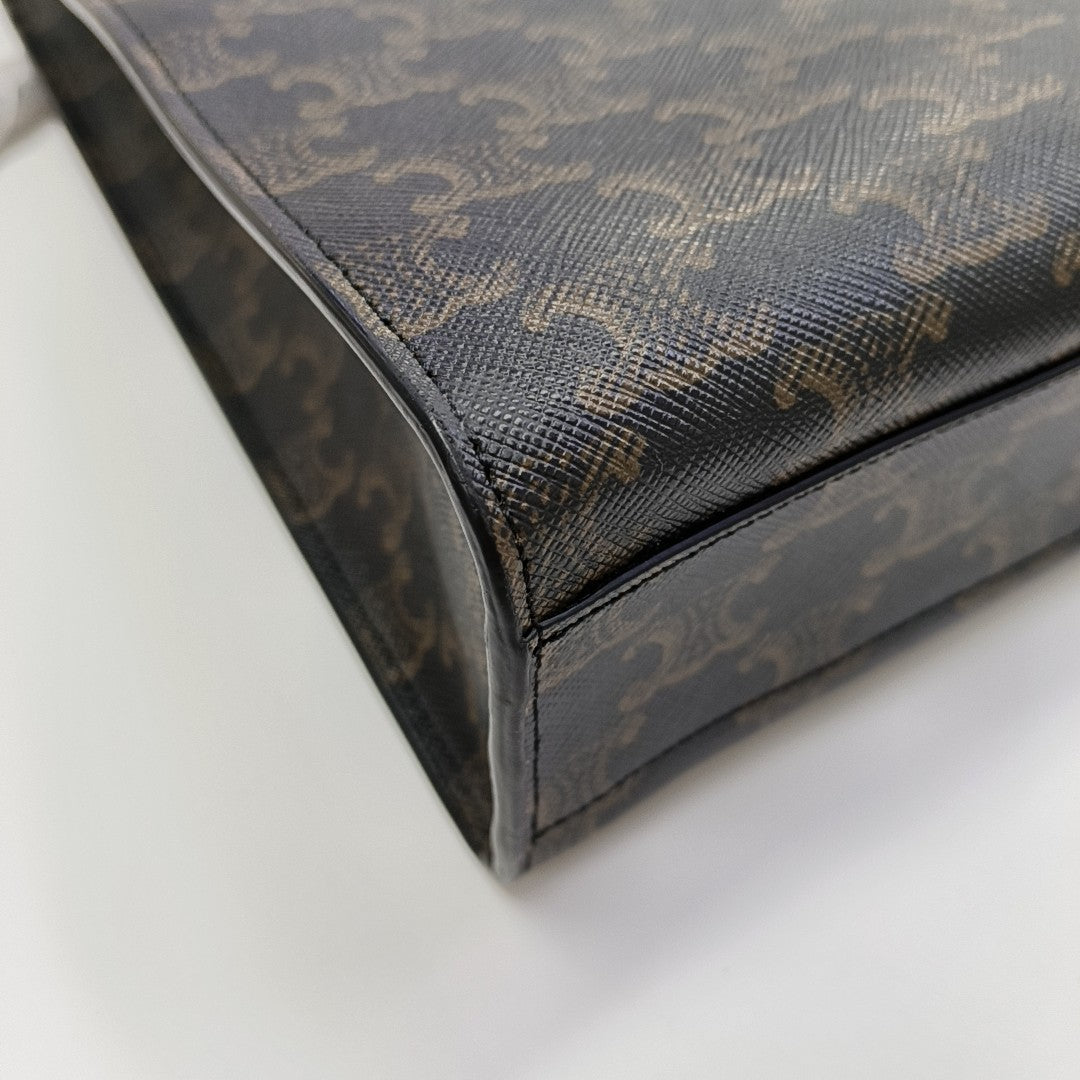 CABAS CELINE Small Coated Canvas Black