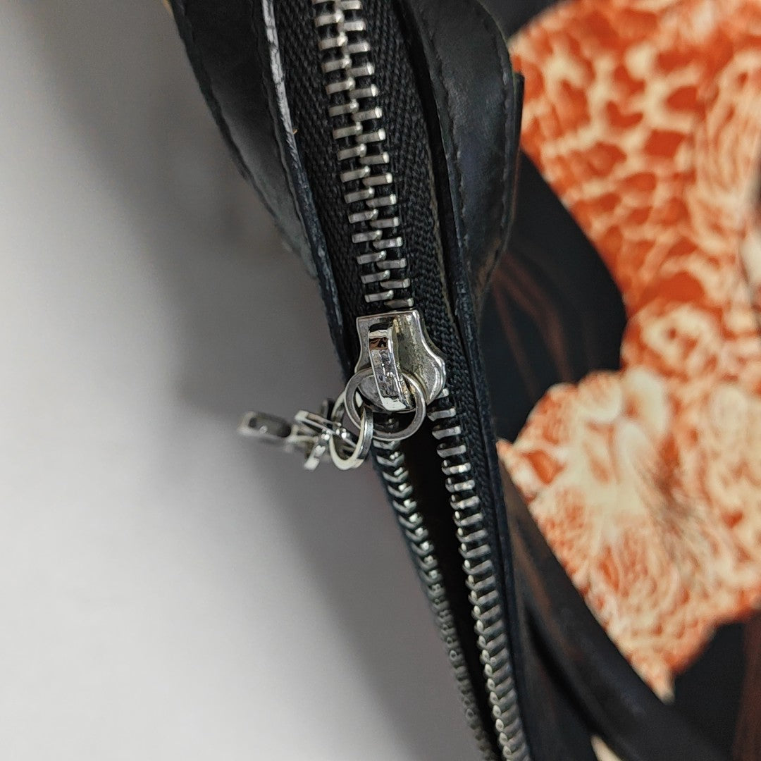 Calfskin Top Handle Bag Multicolor