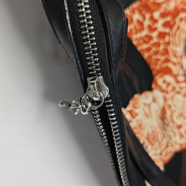 Calfskin Top Handle Bag Multicolor