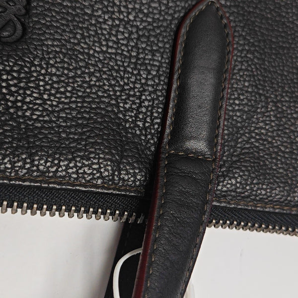 Calfskin Top Handle Bag Black