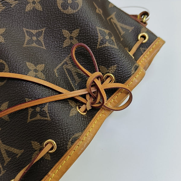 NÉONOÉ Nano Monogram Coated Canvas Brown