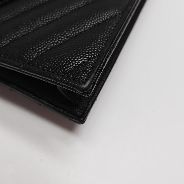 MONOGRAM Chevron Calfskin Black